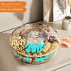 Hochwertige Snack-Aufbewahrungsbox 360 Grad drehbar Transparent Süßigkeiten- und Trockenfrüchte-Aufbewahrungsbox Heim-Snacktablett Desktop-Dekor