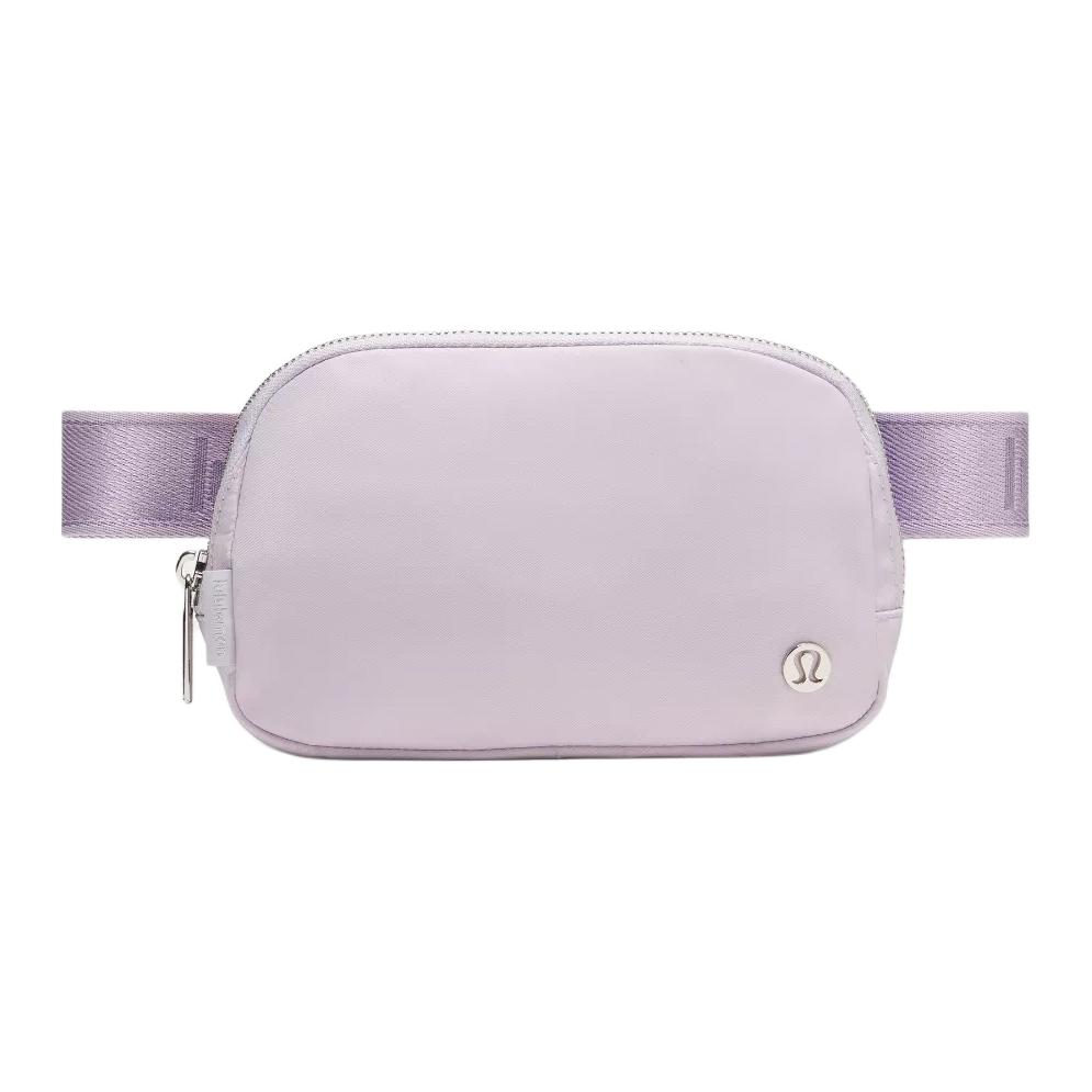 Lululemon Everywhere 1L Fashion Versatile Casual Zipper Closure Nylon Waist Bag Women bags Lavender Silver LU9CWQS-073258 Lavender & Silver