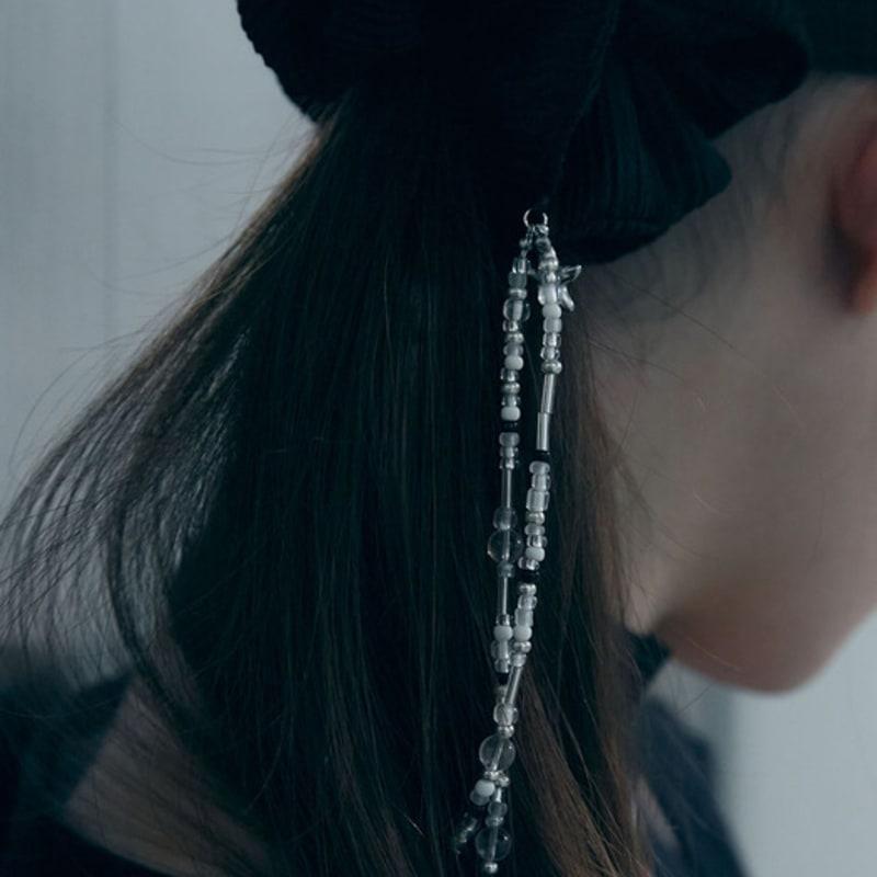 oart Beads Scrunchy [BLACK]