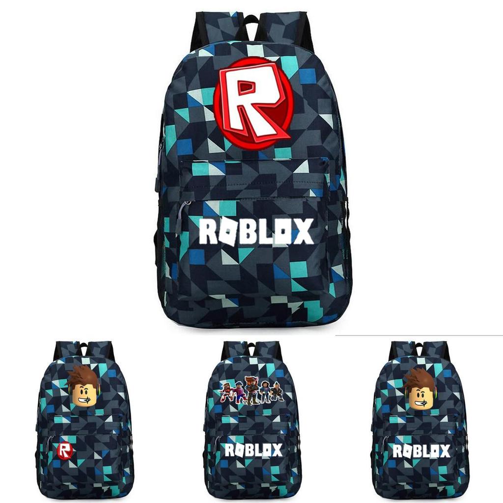 Stilvoller Roblox-Rucksack für Kinder mit lebhaftem Cartoon-Muster und großem Fassungsvermögen