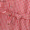 ZANZEA Women Casual V-Neck Short Sleeve Plaid Print Dress