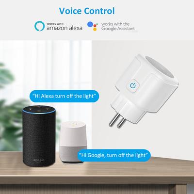 Tuya Smart Plug Socket 16A/20A Smart Home Outlet Socket EU Plug 4200W with Power Monitor Function Support Alexa Alice Hey Google