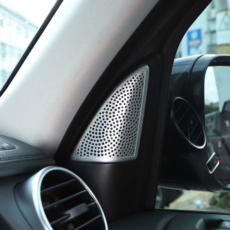 For Land Rover Discovery 4 LR4 2010-2016 Stainless Steel Car A Column Horn Decoration Cover Trim Sticker Car Accessories