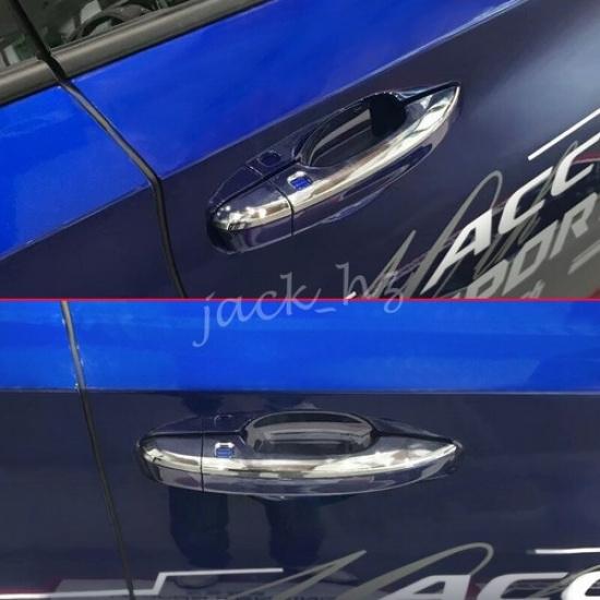 Chrome Door Handle Strip w/ Keyless Cover For Honda Accord 2018- Accessories