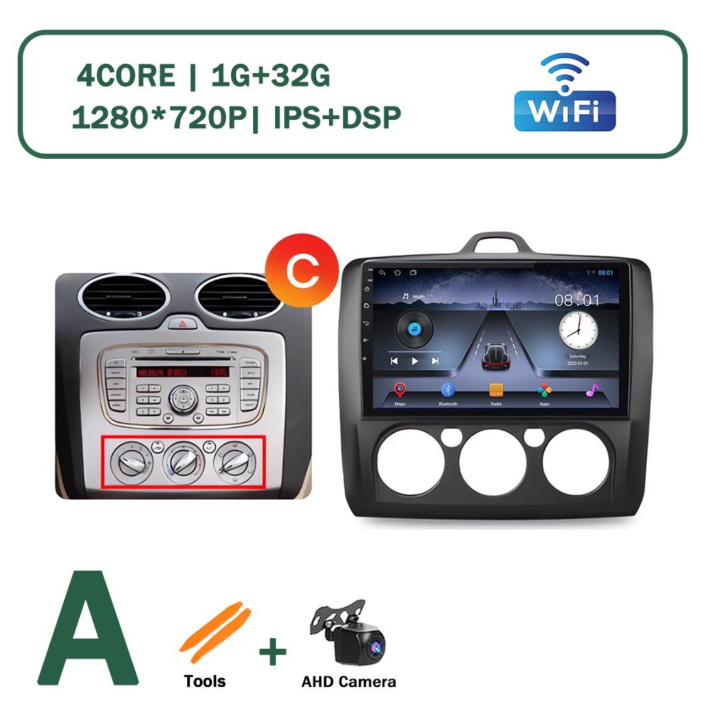 XSW3 9 Inch Wireless CarPlay Android Auto Radio for Ford Focus 2 Mk2 2004 - 2011 Car Multimedia Video Stereo Player GPS WIFI