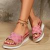 Women Slippers Summer Platform Wedges Sandals Luxury Designers Slippers New Outdoor Walking Shoes Slides Women Zapatos De Mujer