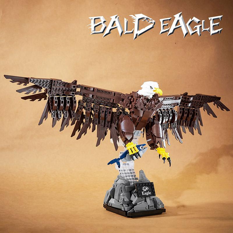 High-Standard Cretive Moc Premium-Quality 1214Pcs First-Class Bald Top-Grade Eagle Construction-Kit Superior-Grade Construction-Set Superior-Grade