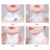 100 Stück Masken Folie Gesicht Plastikfolie Ganzgesichts Reinigungsmaske Nackenaufkleber Papier Einweg Transparent Gesichts-Schönheits-Make-up-Werkzeug