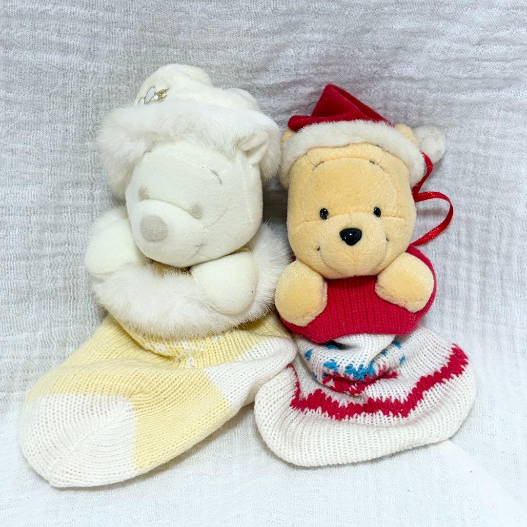 Disney Winnie the Pooh Christmas Socks Plush Mascot