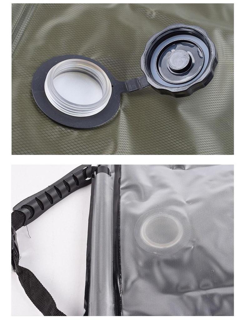 Portable Solar Shower Bag for Outdoor Camping and Self-Driving Tours - Hot Water Storage Solution