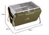 CAPTAINSTAG Campout Barbecue Grill, V-Shaped Fire Grill, Old Yellow x Olive, UG-74