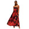 2026 Strapless Pleated Long Dress - Women's European & American Style