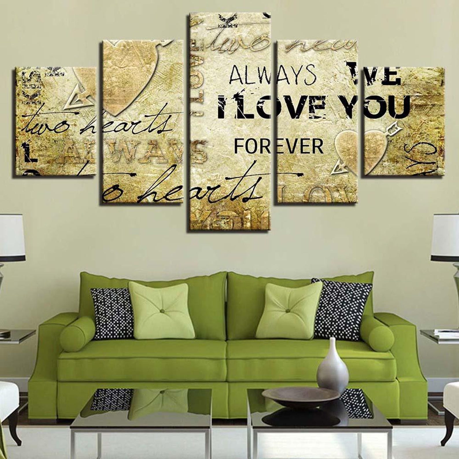 

Modern Wall Art Decor 5 Panel Canvas For Home Interior 20X35 20X45 20X55CM