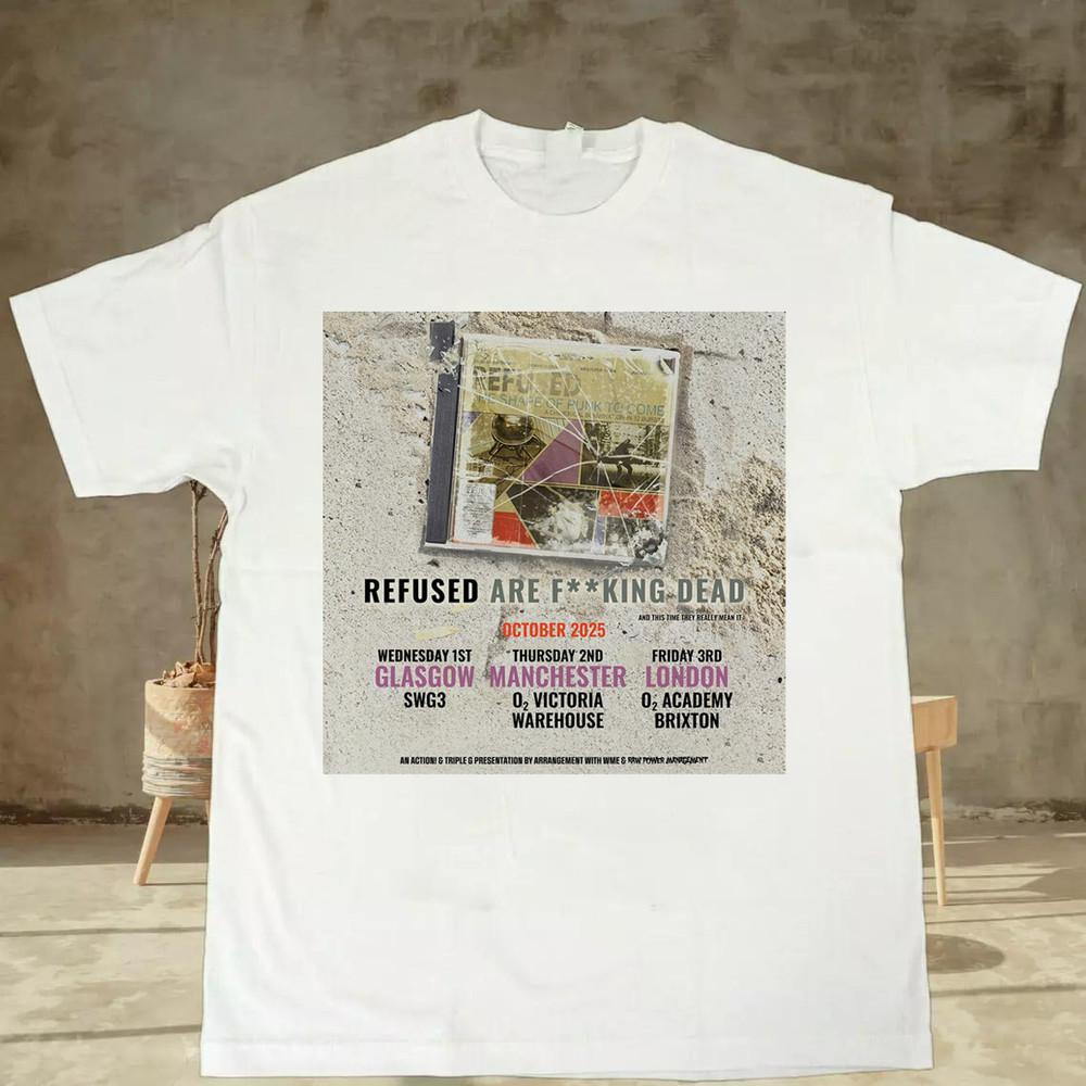 Collection Refused Tour 2025 Short Sleeve Full Size S to 5XL Unisex T-Shirt L