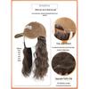 Fashionable Wool Curl Hat with Integrated Wig - New Enlarged Brim Full Head Set