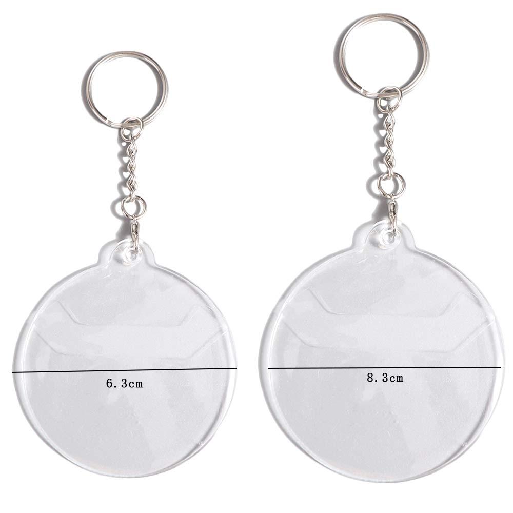 2Pcs with Keychain Badge Display Sleeve Badge Protector Badge Protective Sleeve Storage Case