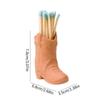 Ceramic Match Holder With Striker Boho Style Cowboy Boot Match Holder Match Stand Decoration For Fireplace Kitchen Decor