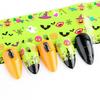 10 stk Nail Art Folie selvklebende Halloween nyttår klistremerke dekaler Wrap manikyr