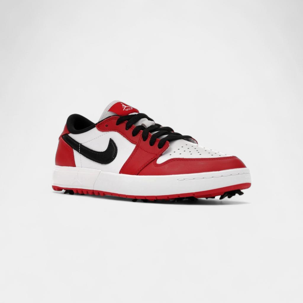 Jordan 1 Low Golf Spiked Varsity Red White Black