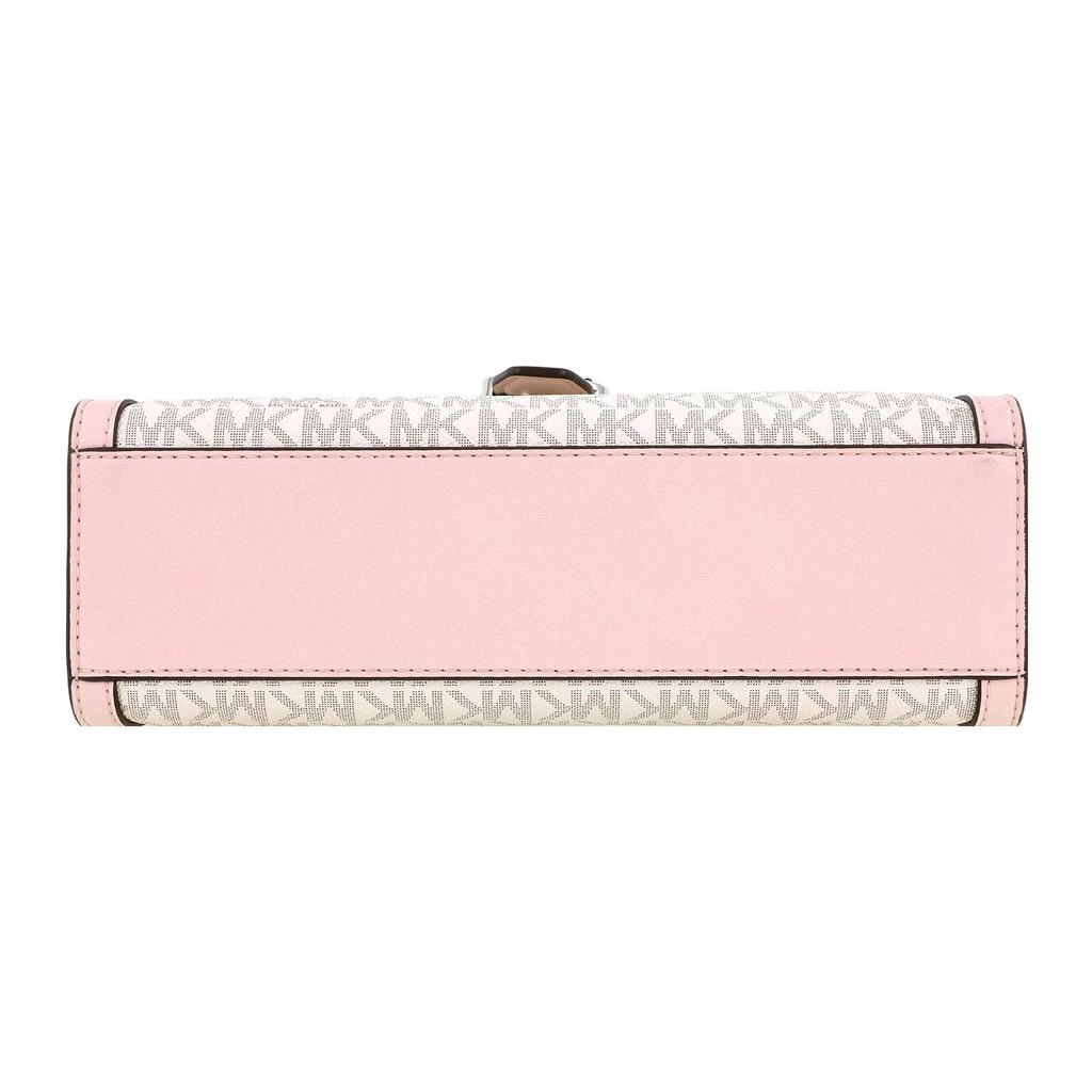 New MICHAEL KORS Gabby Canvas With Leather Handbags Shoulder Bag Crossbody Bag Small Size Women's Pink & Ivory Gray 35S3S5GS5B-POWDER-BLUSH-MULTI