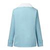 Women's Casual Fashion Loose Solid Color Hat Plus Fleece Collar Pocket Jacket