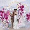Arc de Fier Forjat Auriu 7.2FT pentru Nunți și Festivaluri