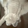 2PCS Transparent Pet Fur Keepsake Bottle Dust-proof Kawaii Design Cat Paw Shape Jar Plastic Airtight Pet Hair Organizer