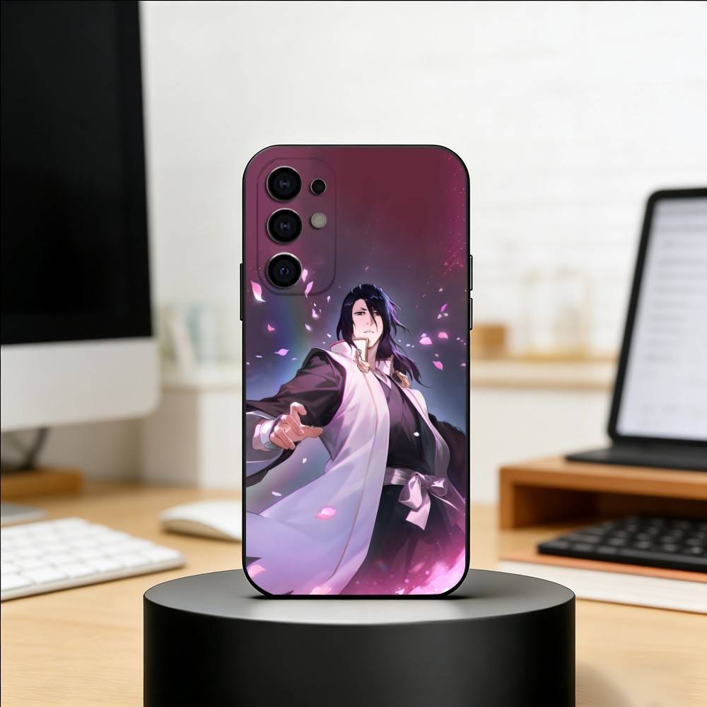 B-Bleach K-Kuchiki Byakuya Phone Case For Samsung S25,S24,S21,S22,S23,S30,Ultra,S20,Plus,Fe,Lite,Note,10,Black Cover