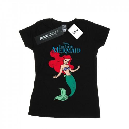 

Disney Womens/Ladies The Little Mermaid Line Ariel Cotton T-Shirt білий