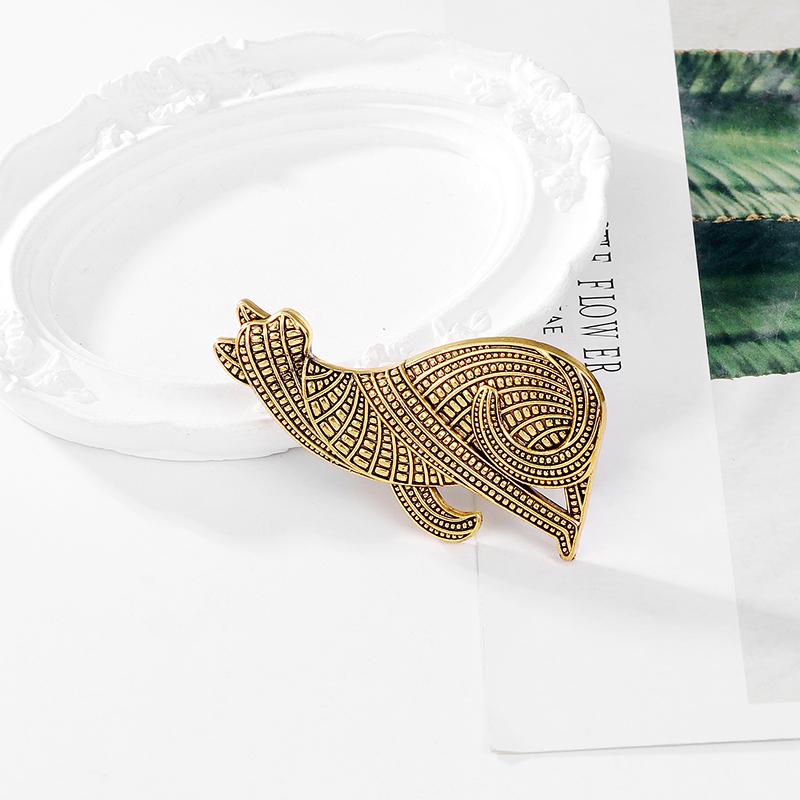 Vintage Cat Brooches For Women Unisex National Style Cat Pet Animal Party Casual Brooch Pin Gifts