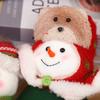 Christmas decoration wall hanging Elk Snowman plush doll Christmas Christmas rattan wooden Christmas wreath