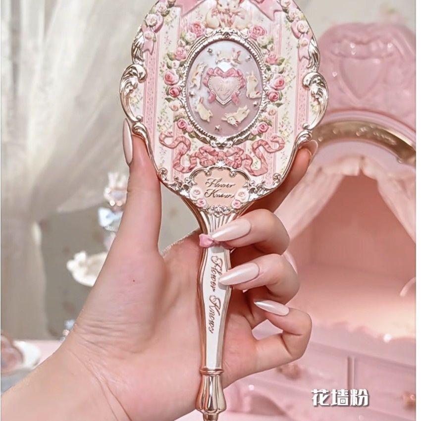 Flower Knows Mirror Moonlight Mermaid THE SWEETIE BEAR Collectie Handspiegel Limited Wit Blauw Roze Feeën Spiegels