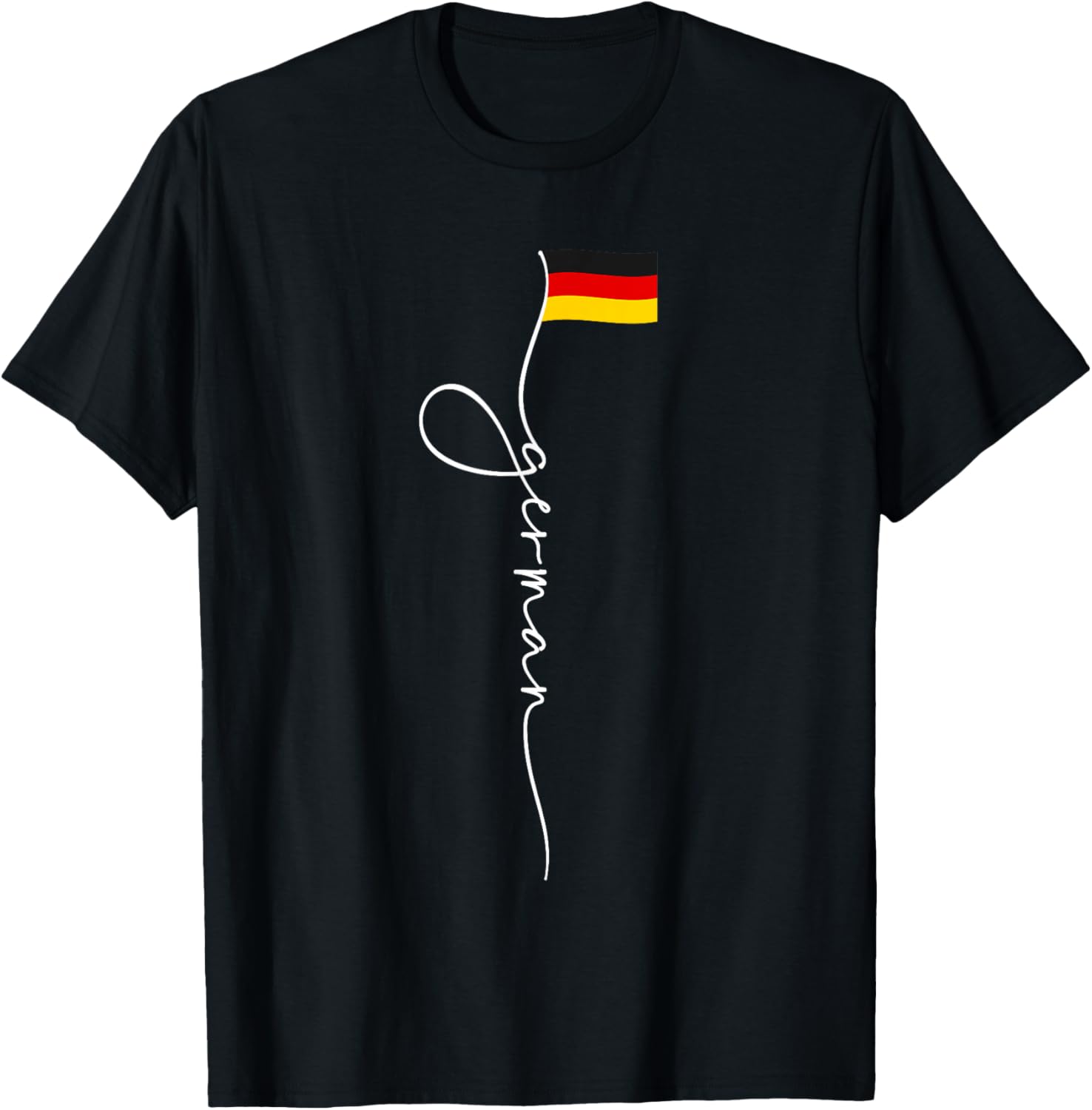 

Germany Signature German Flag TShirt Unisex Cotton Streetwear Tops Breathable and Comfortable Vintage T Shirt Mens Clothing S