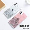 Girl's Heart Starry Sky Epoxy Suitable for iPhone15 Glitter Apple 14Pro Factory 11/12 Mobile Phone Case Soft