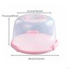 Cake Carrier with Dome Transparent Handle Clear for Home Cooks, Parties,
