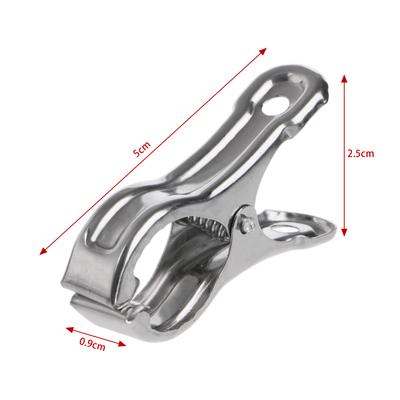 20 mollette per bucato in acciaio inossidabile, mollette per bucato, clip antivento