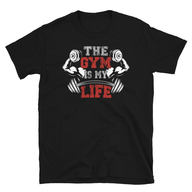 The Gym Life Bodybuilding Gym Fitness Muscle Tshirt