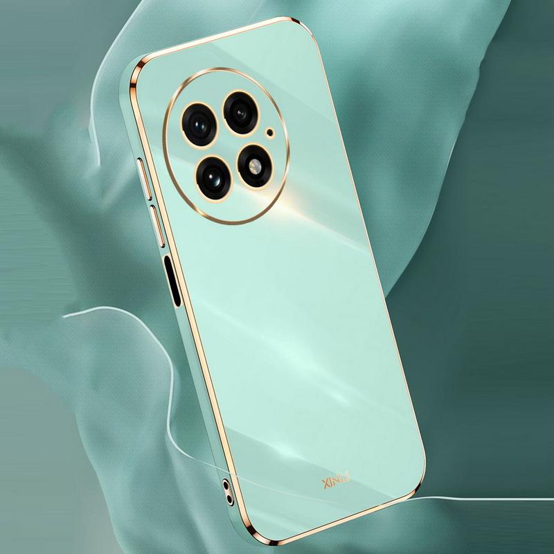 For OnePlus ACE 2 Pro 13 13R 12 11 11R 10T Phone Case Solid Color Plating TPU Slim Shockproof Glossy Soft Lens Protection Bumper Cover