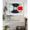 Rap Singer Kanye West Album covers Cartoon Tapestry Art Science Fiction Room Home Decor Wall Hanging Sheets