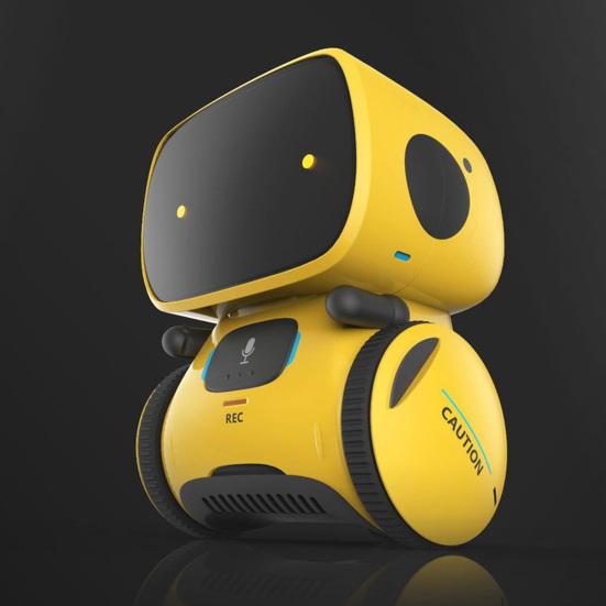 Smart Robot LED-lys Stemmefjernkontroll Miljøvennlig pedagogisk robotleketøy for barn