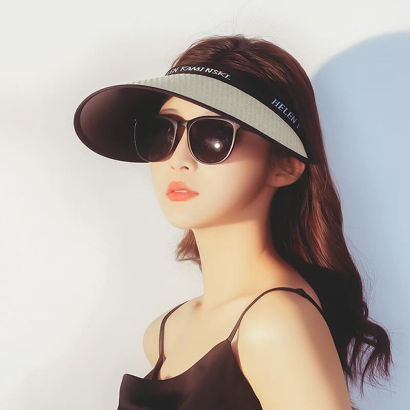 Женская соломенная шляпа-козырек One Size