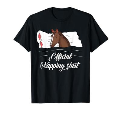 Pyjama Officiel pour Amoureux de Chevaux Endormis T-shirt sieste