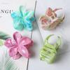 Tropical Flower Hair Claw Clips Hawaiian Plumeria Hair Accessories for Thick and Thin Hair Large Beach Hair Clips for Women Girl