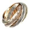 Trinity 5 Stations Ring K18 Gold (YGxPGxWG) #4.1(US Size) 8g Women Used
