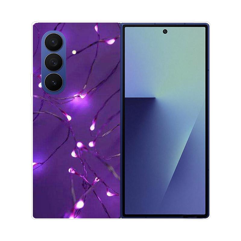 Transparent Folding Phone Case For Samsung Galaxy Z Fold 6 7 Clear Shockproof Hard PC Cover For Samsung Z Fold7 Fold6 Shell Capa