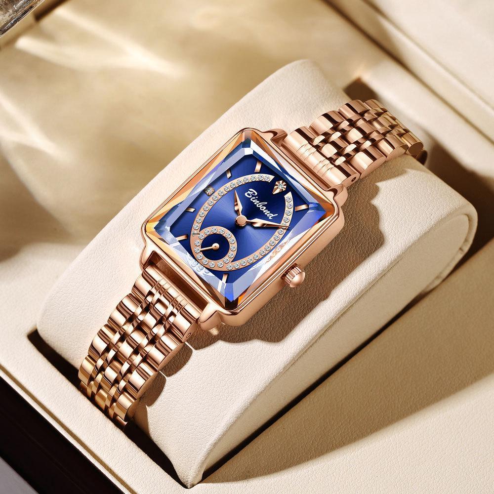 BINBOND Luxury Women s Waterproof Steel Band Wristwatch