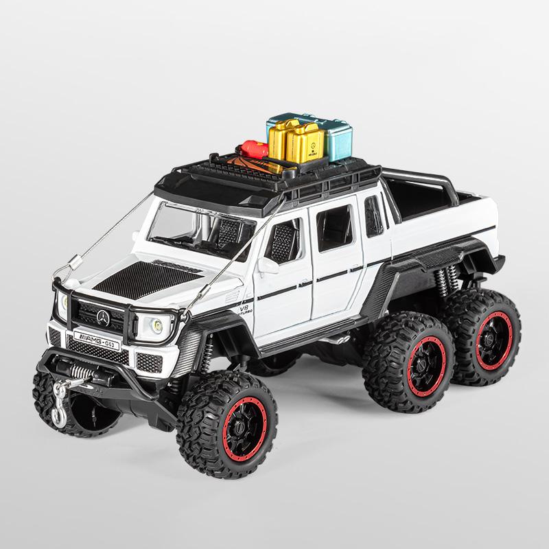 1:24 Mercedes G63 6x6 Adventure Edition Позашляховик для бездоріжжя Металева лита модель автомобіля Орнаменти для симуляції в приміщенні Подарунки на день народження Другу