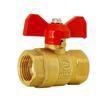 1/4" 3/8" 1/2" 3/4" BSPP Male To Female Brass Shut Off Ball Valve Fuel Gas with Red Blue Butterfly Handle Water Heater Switch