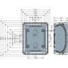 Puszka Ip66 Ip67 255X205X112Mm Bez Zacisków Czarna Poliwęglan Gładka