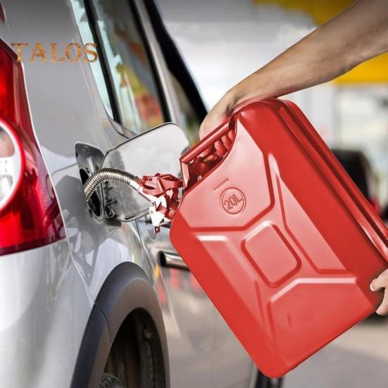 Car Fuel Pouring Pipe Stainless Steel Flexible Pouring Spout Nozzle Gas Can Oil Pail Pour Outlet Nozzle Tubing Guide for 5L/10L/20L Jerrycans